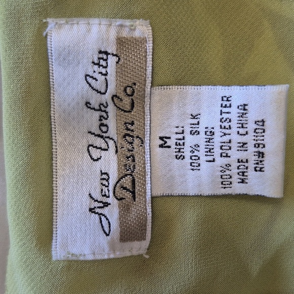 Vintage 90s Retro Silk Floral Ruffle Sleeveless Top Green Brown, Size M, Fairy - Picture 6 of 6